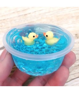 Slime Flat Ductile Duck Crystal Decompression Toys 60ml